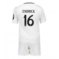 Real Madrid Endrick #16 Hemmatröja Barn 2024-25 Kortärmad (+ Korta byxor)